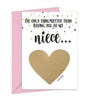 Will You Be My Flower Girl Scratch Off Card for Niece, Bridal Party Proposal Card from Aunt and Uncle, Bride and Groom (Niece Flower Girl)