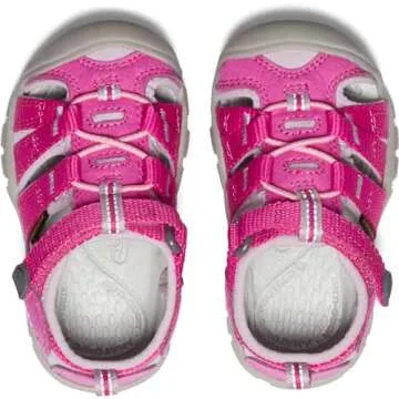 KEEN unisex child Seacamp 2 Cnx Closed Toe Sandal, Very Berry/Dawn Pink, 4 Big Kid US