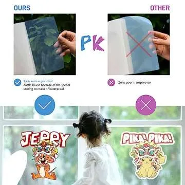100 Sheets of Clear Sticker Paper for Inkjet Printers