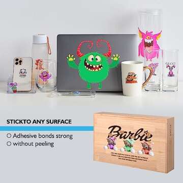 (100 Sheets) Semi Super Clear Sticker Paper for Inkjet Printer-Transparent-8.5 x 11-Printable Vinyl Sticker Paper for Circut-Printable Sticker Paper-Weatherproof-Adhesive-Clear Sheets-Clear Labels