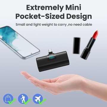 Compact 5200mAh Portable Charger with Fast PD Charging