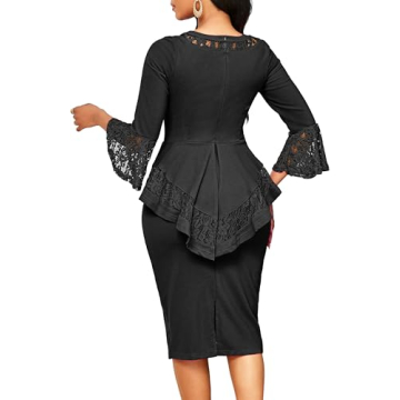 Elegant Long Sleeve Pencil Dress for Work & Events