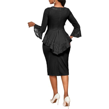 Elegant Long Sleeve Pencil Dress for Work & Events