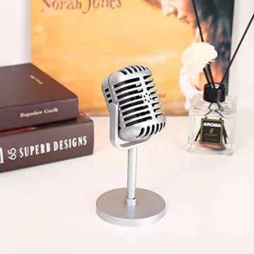 Retro Microphone Prop for Parties and Decorations