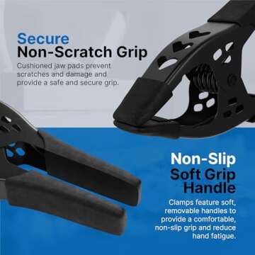 Heavy Duty 6-Inch Spring Clamp Set for Woodworking