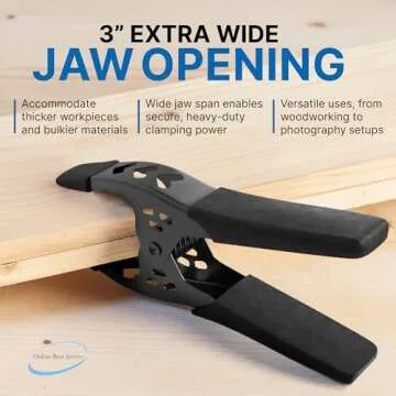 Heavy Duty 6-Inch Spring Clamp Set for Woodworking