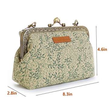 evoon Womens Cosmetic Pouch Bag Clutch Purses for Ladies, Essential Oil Carrying Cases Box for doTERR Youg Living Oils 5ml 10ml 15ml Bottles