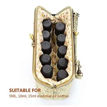 evoon Womens Essential Oil Cosmetic Pouch Clutch Bag