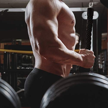 HYVAWO Single Grip Tricep Rope for Cable Machines