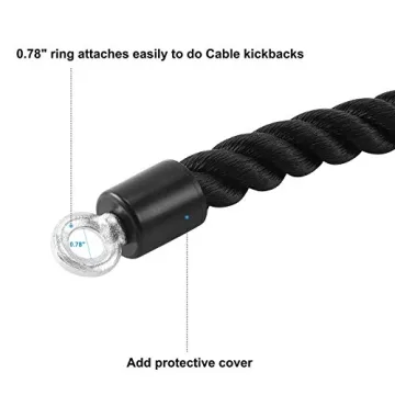 HYVAWO Single Grip Tricep Rope for Cable Machines
