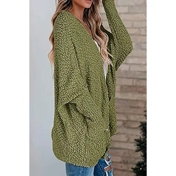 Cozy Oversized Batwing Cardigan for Stylish Comfort