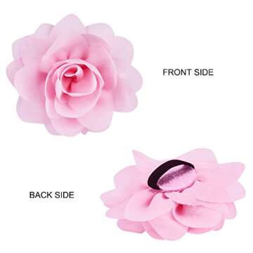 Blueberry Pet Pack of 2 Cat Collars, The Floral Power Relaxing Jungle Green Adjustable Breakaway Cat Collar for Girl & Boy with Bell & Detachable Flower, Neck 9"-13"