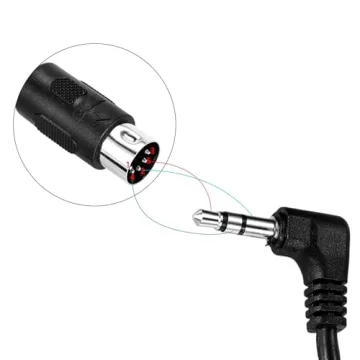 BTFO TRS to 5-Pin DIN MIDI Cable Adapter 2pcs 1.5m