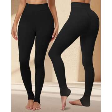 Fleece Lined Winter Tights for Women - Cozy, Thermal, and Stylish