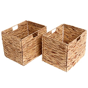 SENRYEE Woven Storage Baskets - Durable, Eco-friendly Hyacinth Baskets for Easy Organization