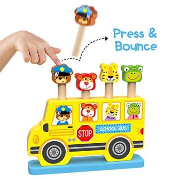 Montessori Toys for 1 Year Old Boy and Girl - Preschool Learning Activities - Develops Fine Motor Skills - Montessori Toys for Toddlers - Great Birthday Gift for 1 Year Old Boy Gifts and Girls