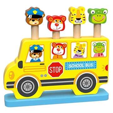 Montessori Toys for 1 Year Old Boy and Girl - Preschool Learning Activities - Develops Fine Motor Skills - Montessori Toys for Toddlers - Great Birthday Gift for 1 Year Old Boy Gifts and Girls