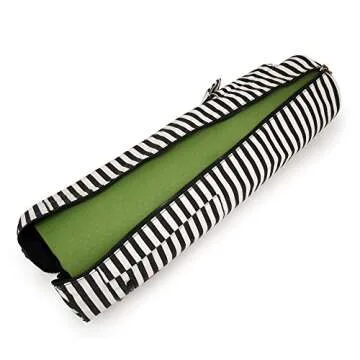 ELENTURE Yoga Mat Bag for Women & Men,Travel Yoga Gym Bag for 1/4" 1/3" Thick Exercise Yoga Mat, Full-Zip Yoga Mat Carrier Bag for Class workout Park with Pockets and Adjustable Strap