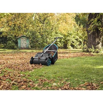 GARDENA Lawn Leaf Sweeper Large Capacity Easy Push 5-Year Warranty