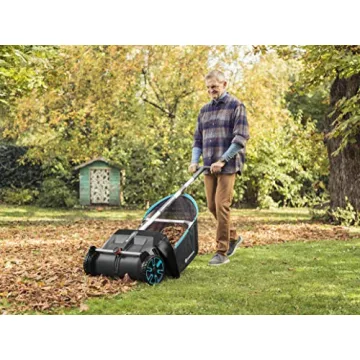 GARDENA Lawn Leaf Sweeper Large Capacity Easy Push 5-Year Warranty