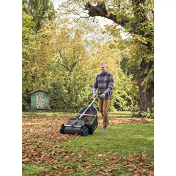 GARDENA Lawn Leaf Sweeper Large Capacity Easy Push 5-Year Warranty