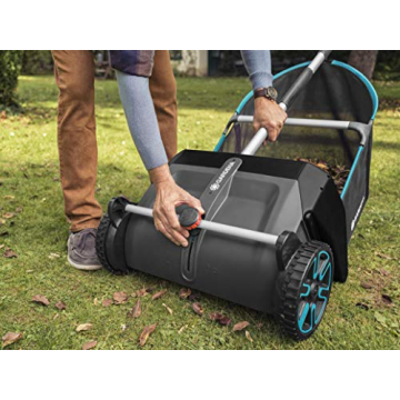 GARDENA Lawn Leaf Sweeper Large Capacity Easy Push 5-Year Warranty