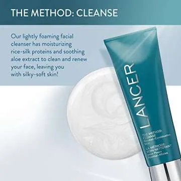 Lancer Skincare The Method: Cleanse Face Cleanser, Daily Face Wash with Salicylic Acid, Bonus Size, ...