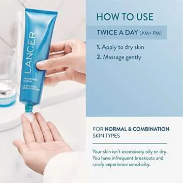 Lancer Skincare The Method: Cleanse Face Cleanser, Daily Face Wash with Salicylic Acid, Bonus Size, (Skin Type), 8 Fluid Ounces