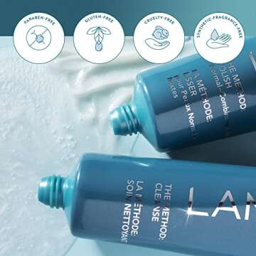 Lancer Skincare The Method: Cleanse Face Cleanser, Daily Face Wash with Salicylic Acid, Bonus Size, (Skin Type), 8 Fluid Ounces