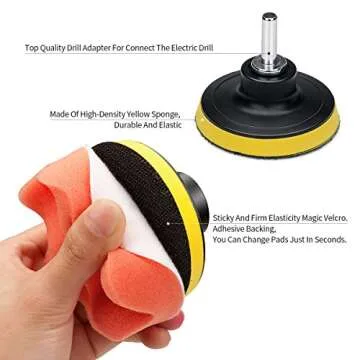 22-Piece Car Foam Polishing Pad Kit for Detailing