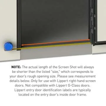 Lippert Screen Shot Automatic RV Screen Door Closer, 26", Compatible with Lippert Entry Doors Only, Easy DIY Installation, Hardware Included, 1-Year Warranty - 730813