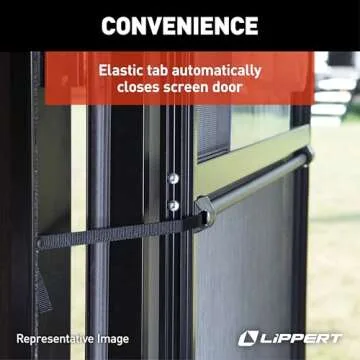 Lippert Screen Shot Automatic RV Screen Door Closer, 26", Compatible with Lippert Entry Doors Only, Easy DIY Installation, Hardware Included, 1-Year Warranty - 730813