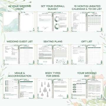 Watercolor Floral Wedding Planner & Organizer for Brides