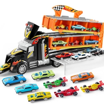 JOYIN Toy Truck Race Track Set for Kids - Perfect Gift
