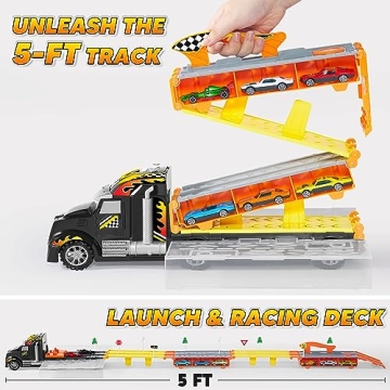 JOYIN Toy Truck Race Track Set for Kids - Perfect Gift