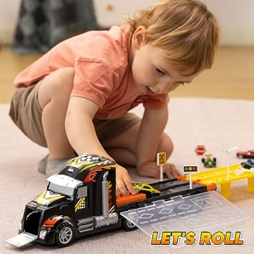 JOYIN Toy Truck Race Track Set for Kids - Perfect Gift