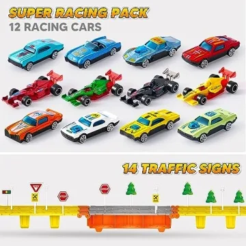 JOYIN Toy Truck Race Track Set for Kids - Perfect Gift