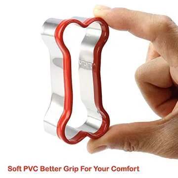 3-Piece Dog Bone Cookie Cutters Set for Pet Treats