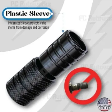 PC Autoworks Aluminum Tire Valve Stem Caps – Stylish, Corrosion-Resistant, Easy Install, Universal...