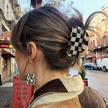 Chic Checkered Hair Clips for Every Occasion
