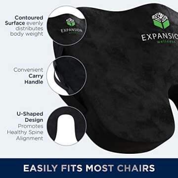 Comfortable Memory Foam Seat Cushion for Office Use