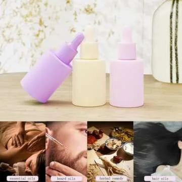 UMETASS Leakproof Rainbow Glass Essential Oil Bottles