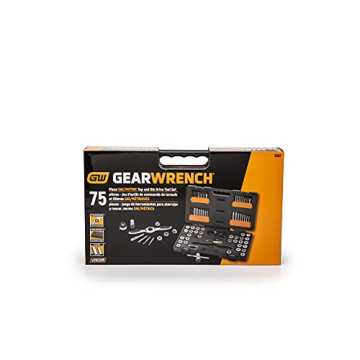 GEARWRENCH 77 Piece Ratcheting Tap and Die Set SAE Metric