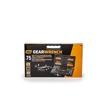 GEARWRENCH 77 Piece Ratcheting Tap and Die Set SAE Metric