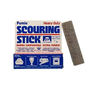 PUMIE Pumice Stone Scouring Stick for Cleaning Toilet Rings Stain & Hard Water Rings, Pumice Stone Scouring Stick for Cleaning Tough Bathroom, Rust, Food Build Ups, Kitchen Stains & Grills - Pack of 6