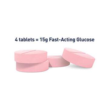 TRUEplus® Glucose Tablets in Raspberry Flavor - 50ct