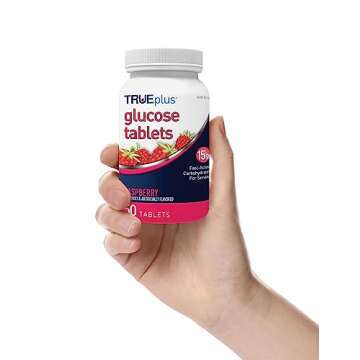 TRUEplus® Glucose Tablets in Raspberry Flavor - 50ct