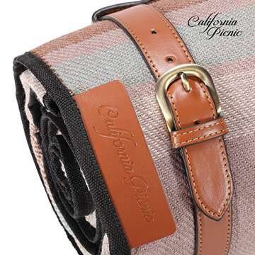 Picnic Blanket Waterproof Extra Large | Beach Blanket Sand Proof Oversized Waterproof | Great Festival Blanket and Picnic Mat | Water Resistant Heavy Duty Wet Lawn Blanket Backing for Outdoor Picnics