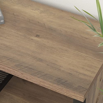 LVB Industrial Bookshelf 4-8 Cube Rustic Oak Storage Organizer