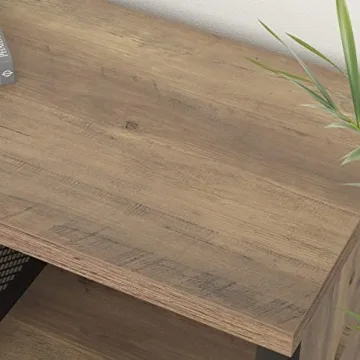 LVB Industrial Bookshelf 4-8 Cube Rustic Oak Storage Organizer